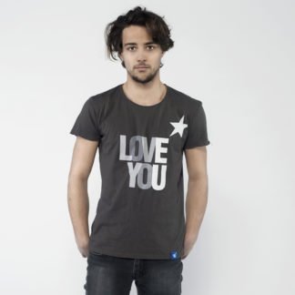 Herren-Shirt mit Rundhalsausschnitt im Vintage Look