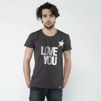 Herren-Shirt mit Rundhalsausschnitt im Vintage Look