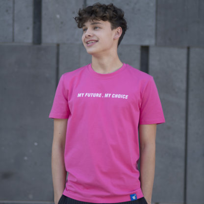 MY FUTURE. MY CHOICE. Classic Shirt. Pink Punch - Image 2